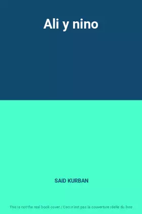 Couverture du produit · Ali y nino