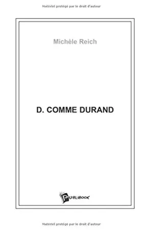 Couverture du produit · D Comme Durand