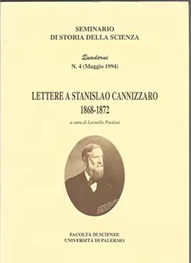 Couverture du produit · Lettere a Stanislao Cannizzaro 1868 - 1872