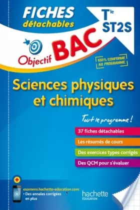 Couverture du produit · Objectif Bac Fiches Détachables Sciences Physiques Et Chimiques Term St2S