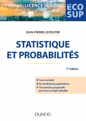Couverture du produit · Statistique et probabilités - 7e éd.