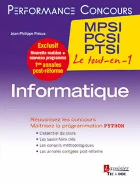 Couverture du produit · Informatique 1re année MPSI, PCSI, PTSI