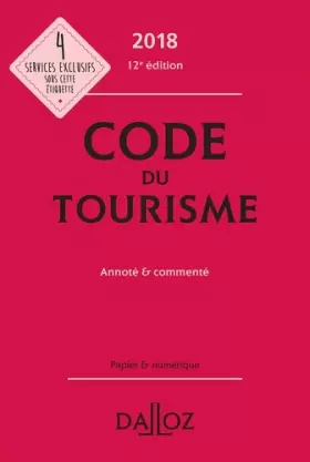 Couverture du produit · Code du tourisme