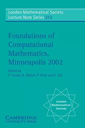 Couverture du produit · Foundations of Computational Mathematics, Minneapolis 2002