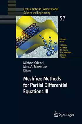 Couverture du produit · Meshfree Methods for Partial Differential Equations III