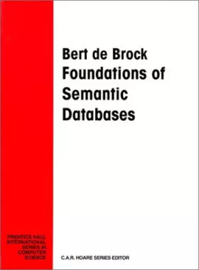 Couverture du produit · Foundations of Semantic Databases