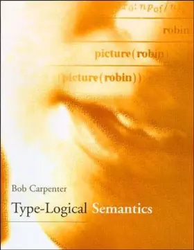 Couverture du produit · Type-Logical Semantics