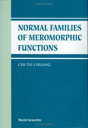 Couverture du produit · Normal Families of Meromorphic Functions