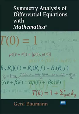 Couverture du produit · Symmetry Analysis of Differential Equations With Mathematica