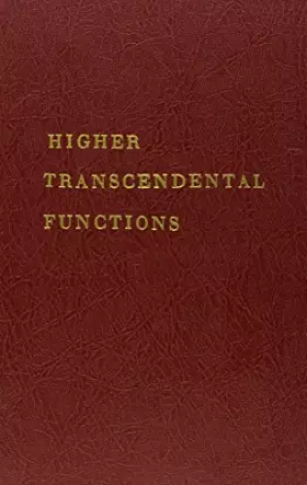 Couverture du produit · Higher Transcendental Functions Bateman Manuscript Project Volume III Three 3