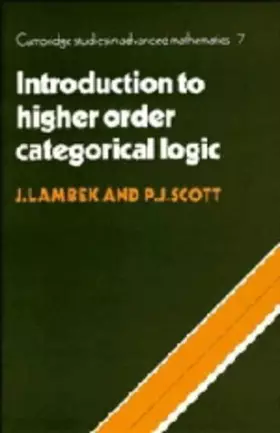 Couverture du produit · Introduction to Higher-Order Categorical Logic