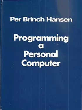 Couverture du produit · Programming a personal computer