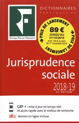 Couverture du produit · Dictionnaire jurisprudence sociale 2018-2019