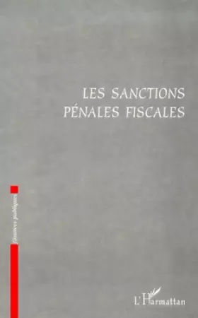 Couverture du produit · Les sanctions pénales fiscales