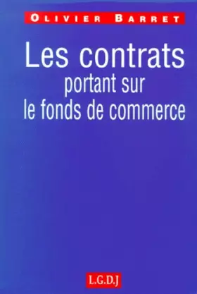Couverture du produit · Contrats Relat.Fonds Commerce