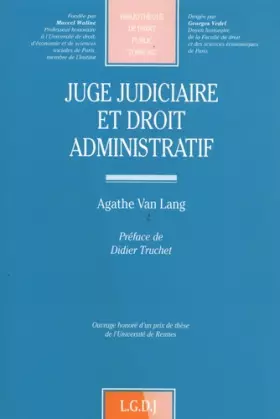 Couverture du produit · juge judiciaire et droit administratif