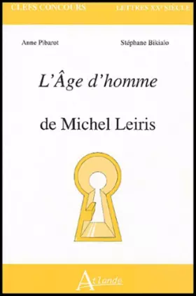Couverture du produit · L'Age d'homme de Michel Leiris