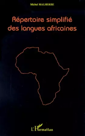 Couverture du produit · Réperoire simplifié des langues africaines