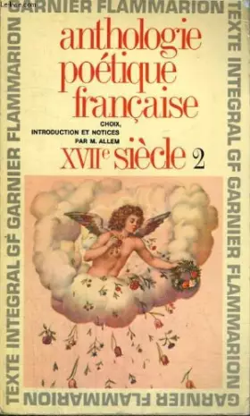 Couverture du produit · Anthologie poetique francaise, xviie siecle, 2
