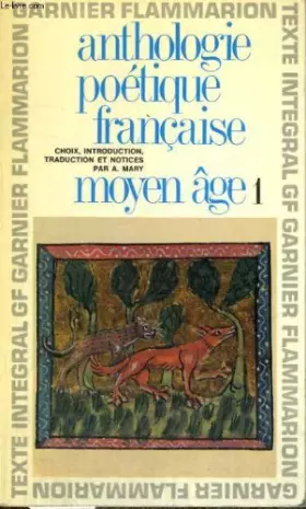 Couverture du produit · Anthologie poetique francaise, moyen age, 1