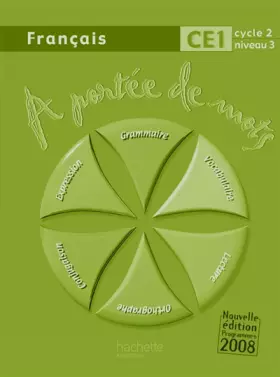 Couverture du produit · A portée de mots - Français CE1 - Guide pédagogique - Ed.2009