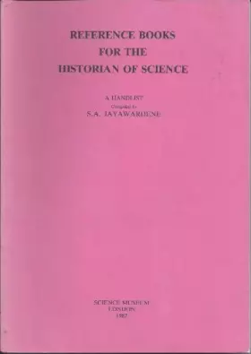 Couverture du produit · Reference Books for the Historian of Science