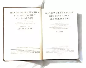 Couverture du produit · Handwörterbuch des deutschen Aberglaubens. Bd. 7