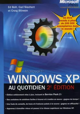 Couverture du produit · Windows XP au quotidien