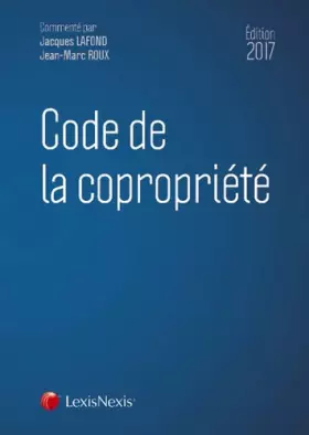 Couverture du produit · Code de la copropriété 2018