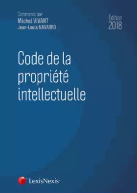 Couverture du produit · Code de la propriété intellectuelle 2018
