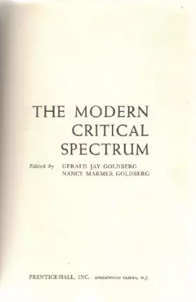 Couverture du produit · The Modern Critical Spectrum