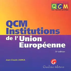 Couverture du produit · QCM Institutions de l'Union européenne. 5ème édition
