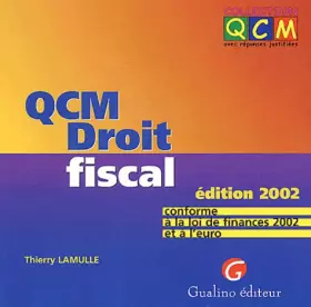 Couverture du produit · Qcm Droit Fiscal. Edition 2002