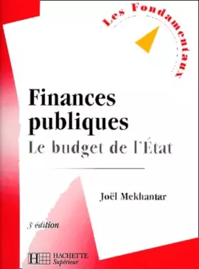 Couverture du produit · Finances publiques : Le budget de l'Etat, 3e édition