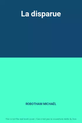 Couverture du produit · La disparue