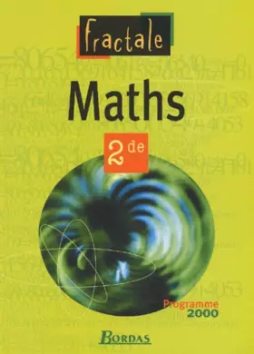 Couverture du produit · Fractale maths, 2nde. Livre de l'élève 2000