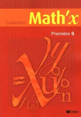 Couverture du produit · Math'x 1e S