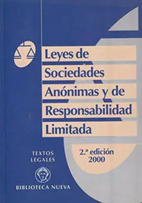Couverture du produit · Leyes de sociedades anonimas y de responsabilidad limitada