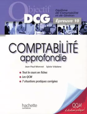 Couverture du produit · Objectif Dcg Comptabilite Approfondie