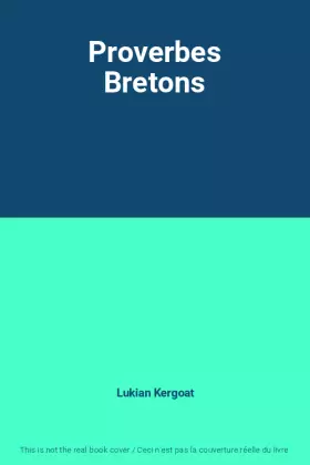 Couverture du produit · Proverbes Bretons