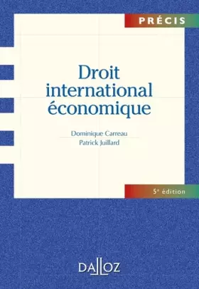 Couverture du produit · Droit international économique - 5e éd.: Précis