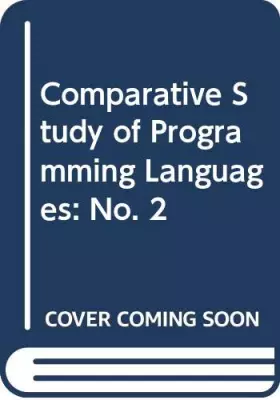 Couverture du produit · Comparative Study of Programming Languages: No. 2