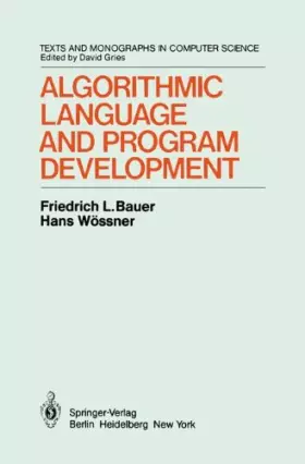 Couverture du produit · Algorithmic Language and Program Development