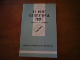 Couverture du produit · Le Droit international privé