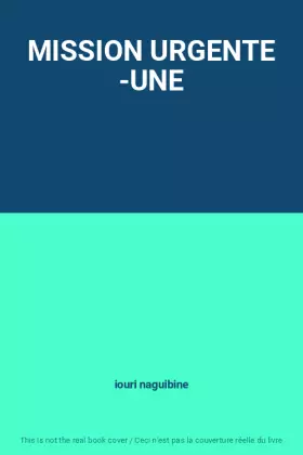 Couverture du produit · MISSION URGENTE -UNE