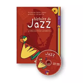 Couverture du produit · Histoire du Jazz : 5 compositions adaptées à l'enseignement de la flûte à bec ou autres instruments en ut. (CD Inclus)