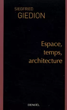 Couverture du produit · Espace, temps, architecture