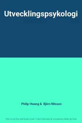 Couverture du produit · Utvecklingspsykologi