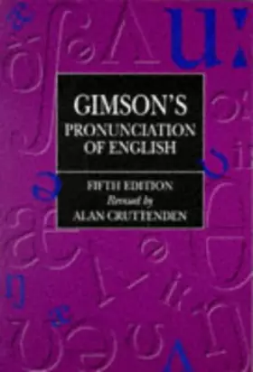 Couverture du produit · GIMSON'S PRONUNCIATION OF ENGLISH 5TH EDITION HARDBACK
