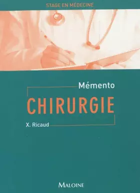 Couverture du produit · Mémento chirurgie